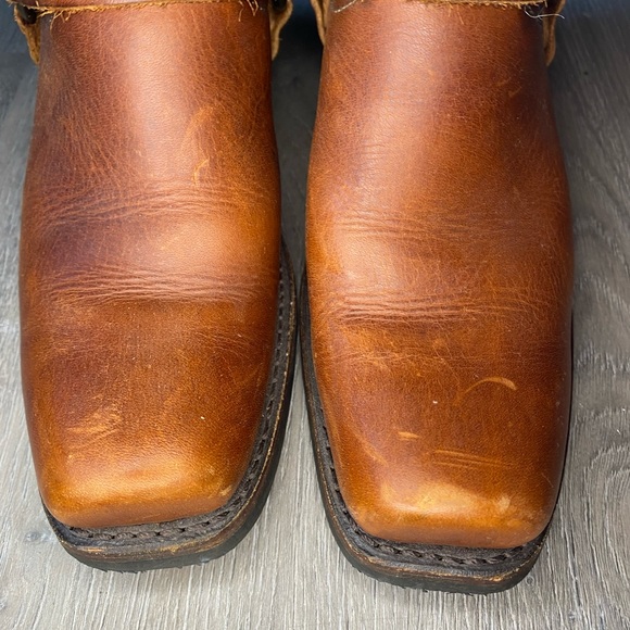 Frye 12R Harness Boots 9 Cognac MSRP $498 - Picture 4 of 5
